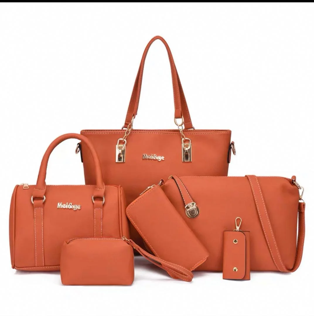 Ensemble de Sacs à Main pour Femme 6 en 1 en Simili Cuir