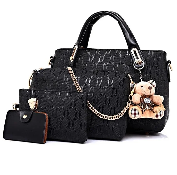 Ensemble de 4 sacs à main  en cuir pour femmes
