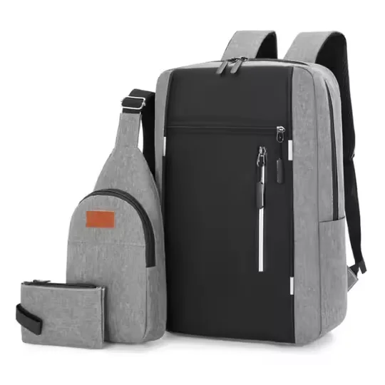 Sac à dos e décontracté de haute qualité pour ordinateur portable, en nylon imperméable, avec fermeture éclair antivol, port USB et cadre