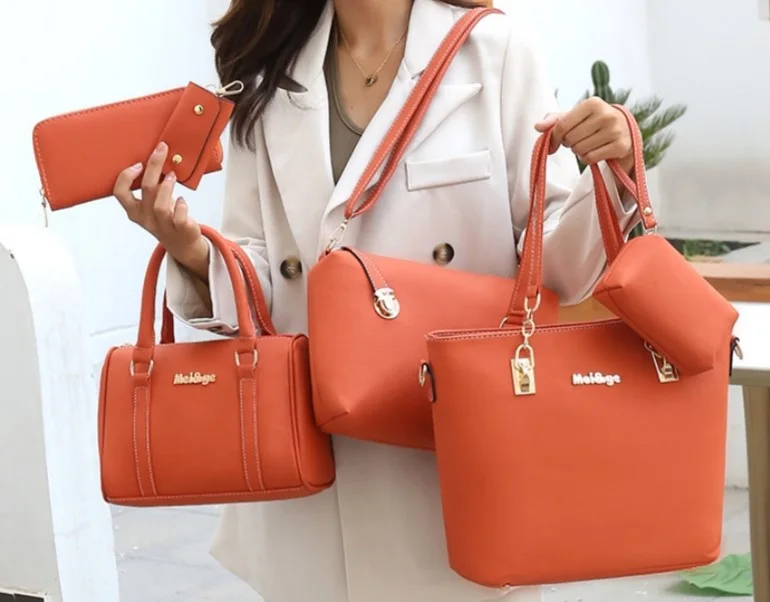 Ensemble de Sacs à Main pour Femme 6 en 1 en Simili Cuir