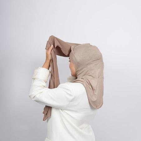 chale crepe integre bonnet