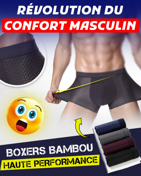 Pack 4 Boxers Slip - Culotte en Fibre de Bambou