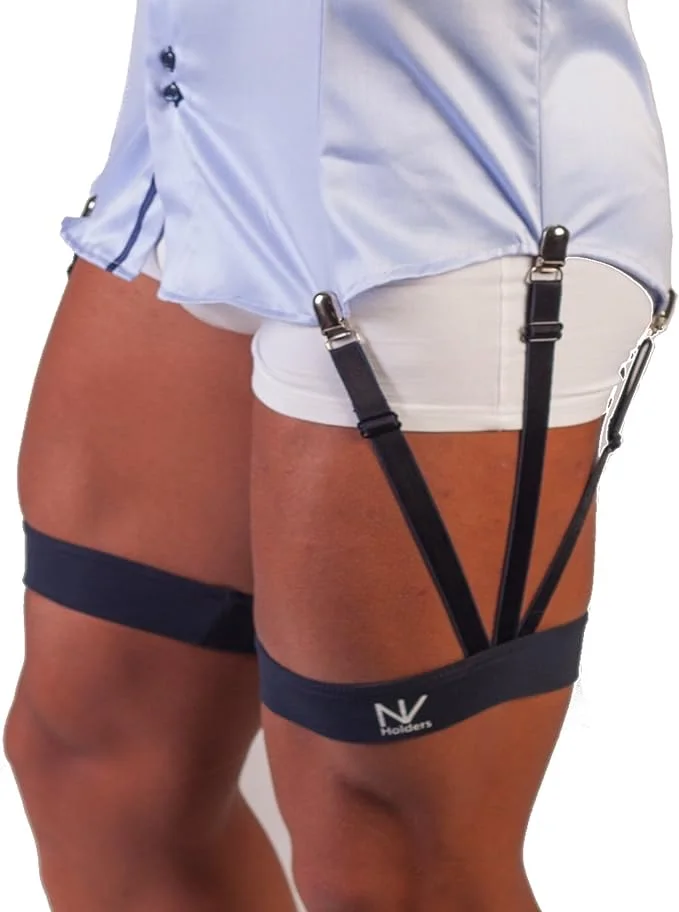 1 paire de supports de chemises pour homme - Élastique