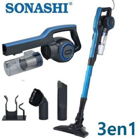 Sonashi Aspirateur Poussière Balai à Main 3 en 1 0,9 L 600 W SVC-9032 Bleu