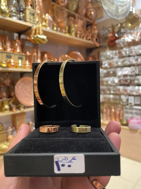 عرض اسوره ودبله ساده رفيع نحاس احمر / اصفر