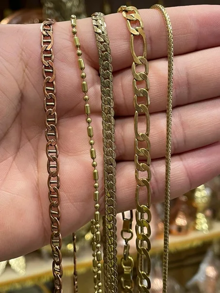 سلاسل نحاس احمر - اصفر