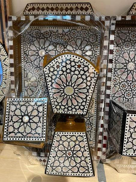 طقم مبخرة صدف 3قطع