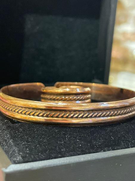 طقم اساور بدبله / واساور فقط نحاس احمر (جمله)