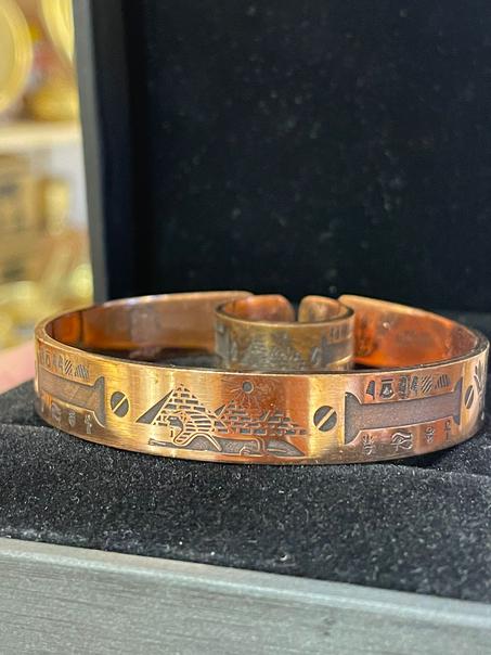 طقم اساور بدبله فرعونى نحاس احمر (جمله)