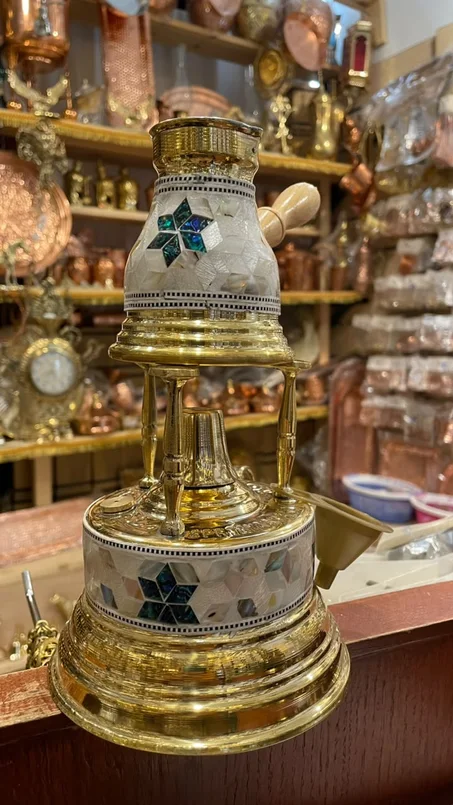 سبرتايه وكنكه نحاس مرصعه بالصدف
