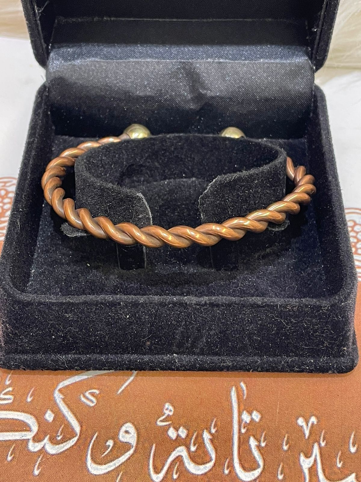 اسورة نحاس احمر مضفرة