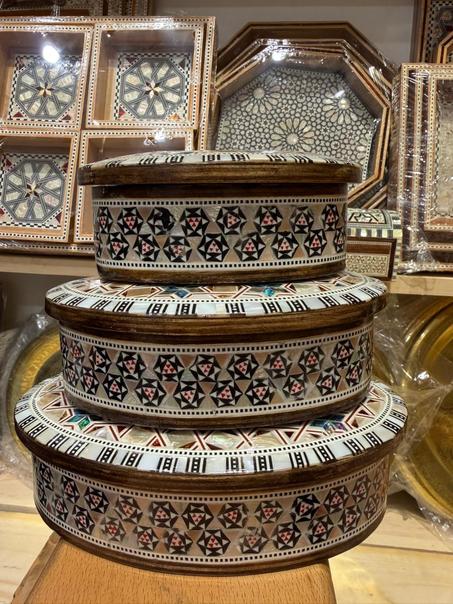 طقم 3علب صدف بيضاوى - لوكس (جمله)