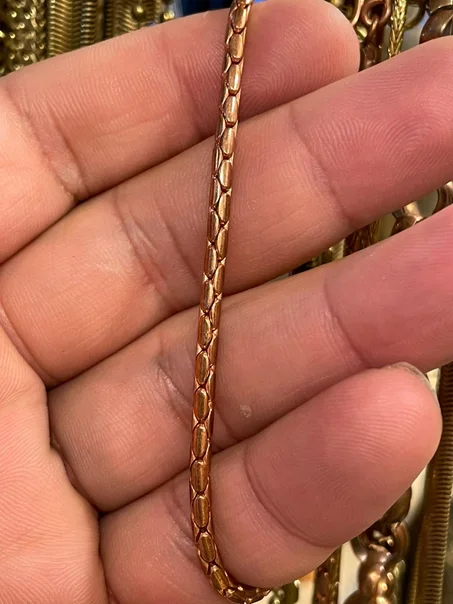 سلاسل نحاس احمر - اصفر