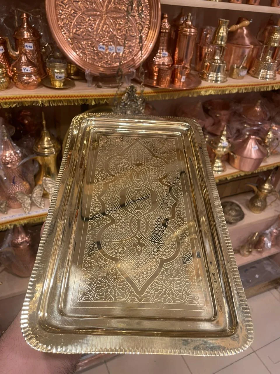 صوانى النحاس بجميع اشكالها ( جوده عاليه )