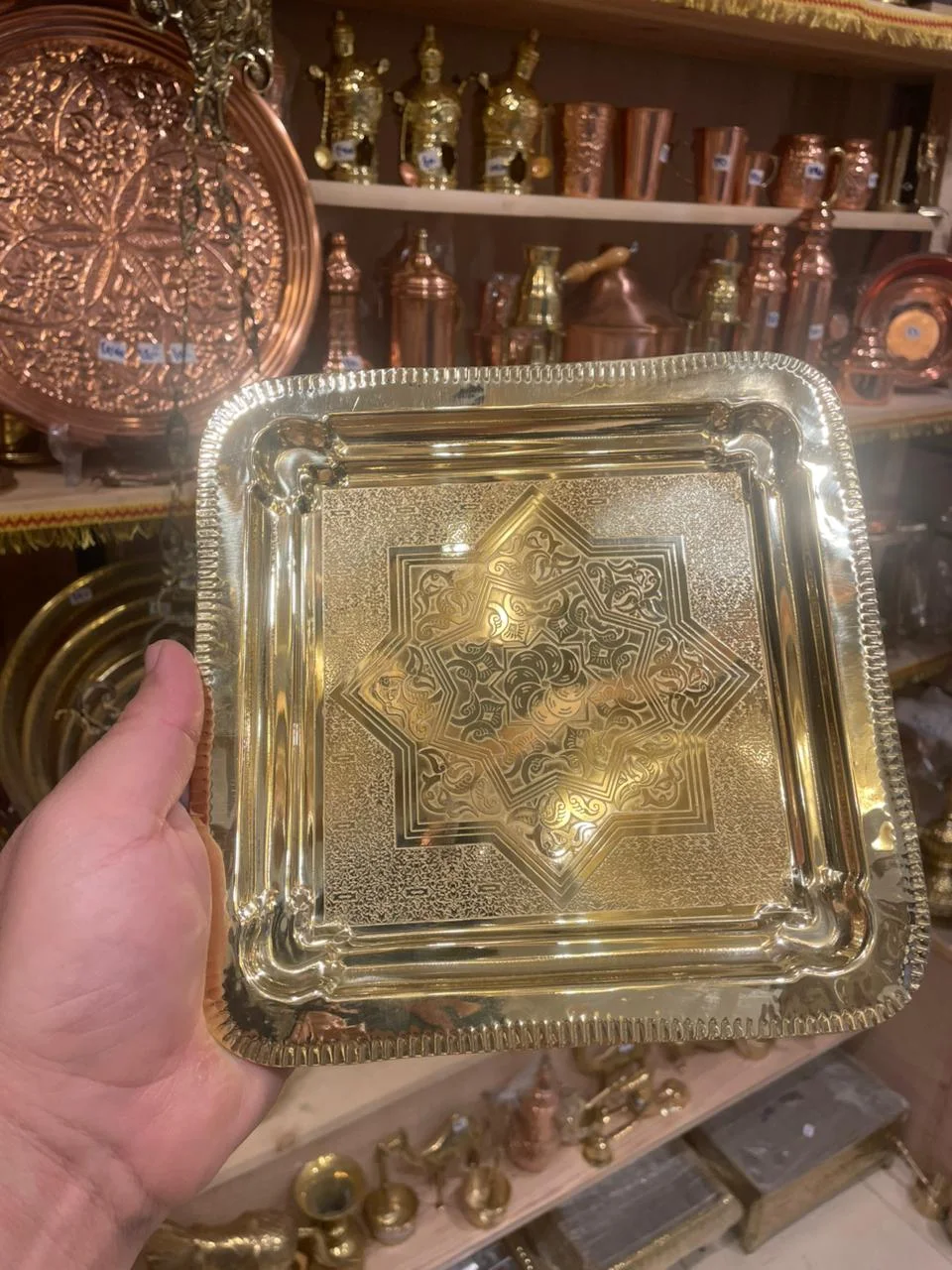 صوانى النحاس بجميع اشكالها ( جوده عاليه )