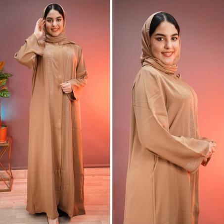 "عباية علياء –  عباية إماراتية راقية بالفولار – توب كريب مستورد بجودة عالية "