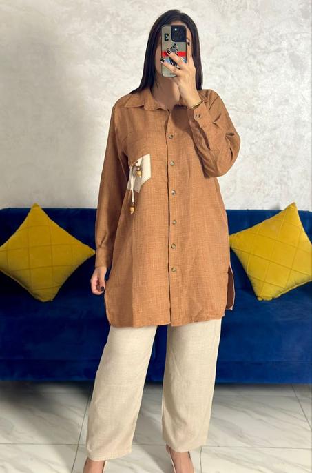 أونصومبل تونيك وبنطلون من شهد مود – أناقة يومية بتصميم عصري يناسب كل الأجسام