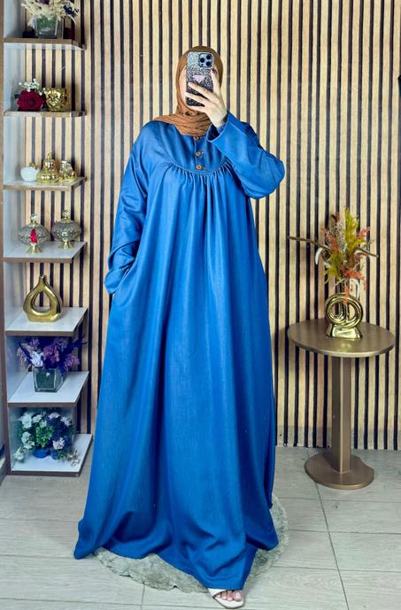 كسوة محجبات طويلة من طونسيل – فصالة كلوش عصرية بجودة ممتازة