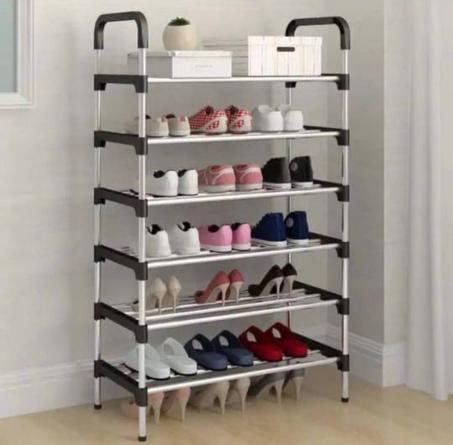 ✅ Shoes Rack Inox  منظم الأحذية من الإينوكس 6 طوابق
