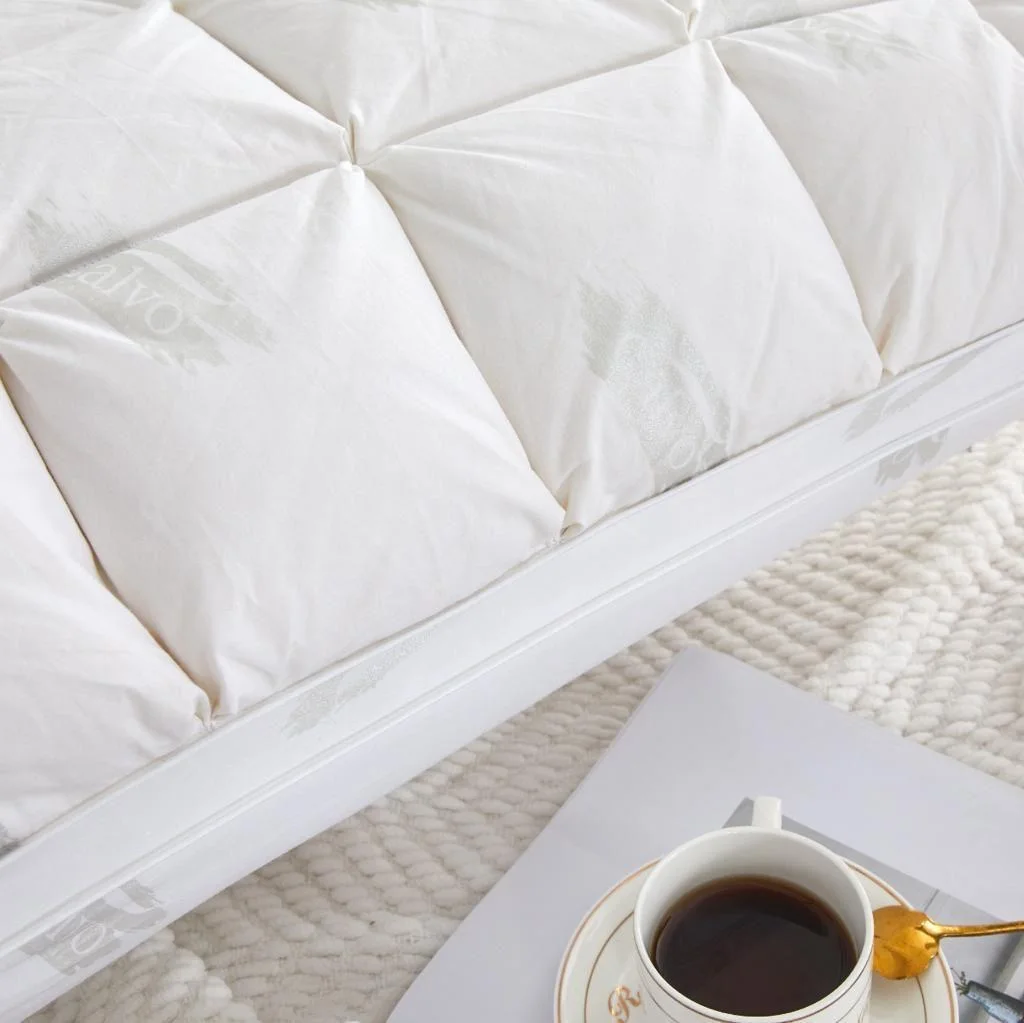 مخدة كراون  فندقية قطن 100% بحشو ريش طبيعي