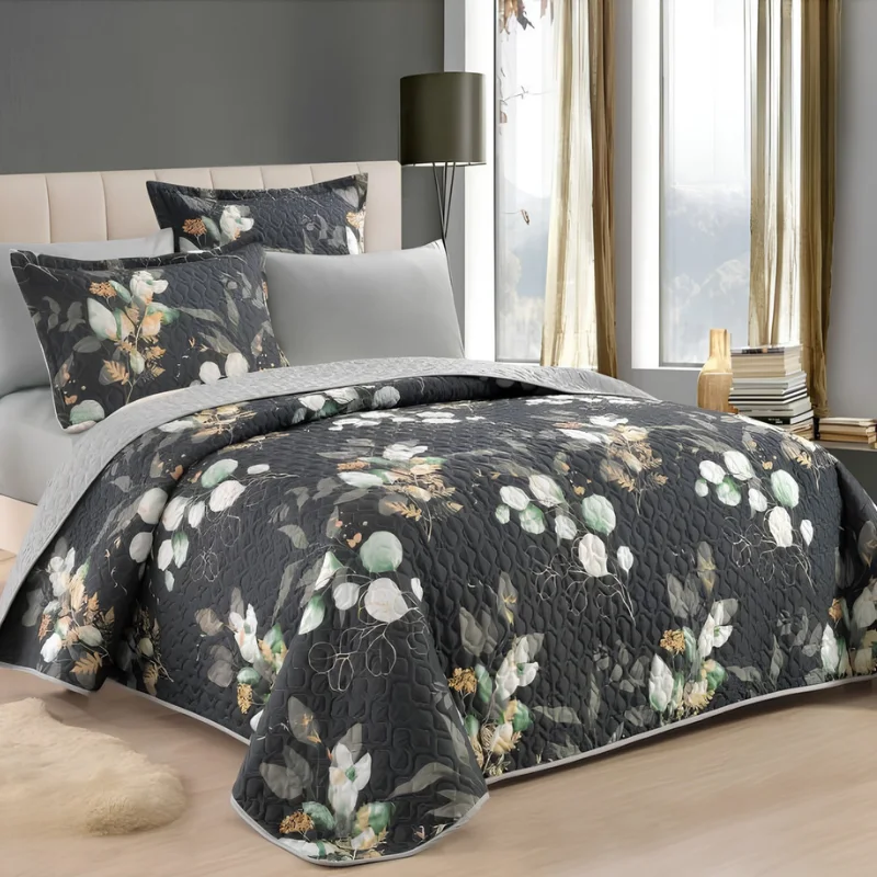 مفرش بيرل الصيفي 6 قطع للمزدوج أناقة الأزهار في غرفتكِ