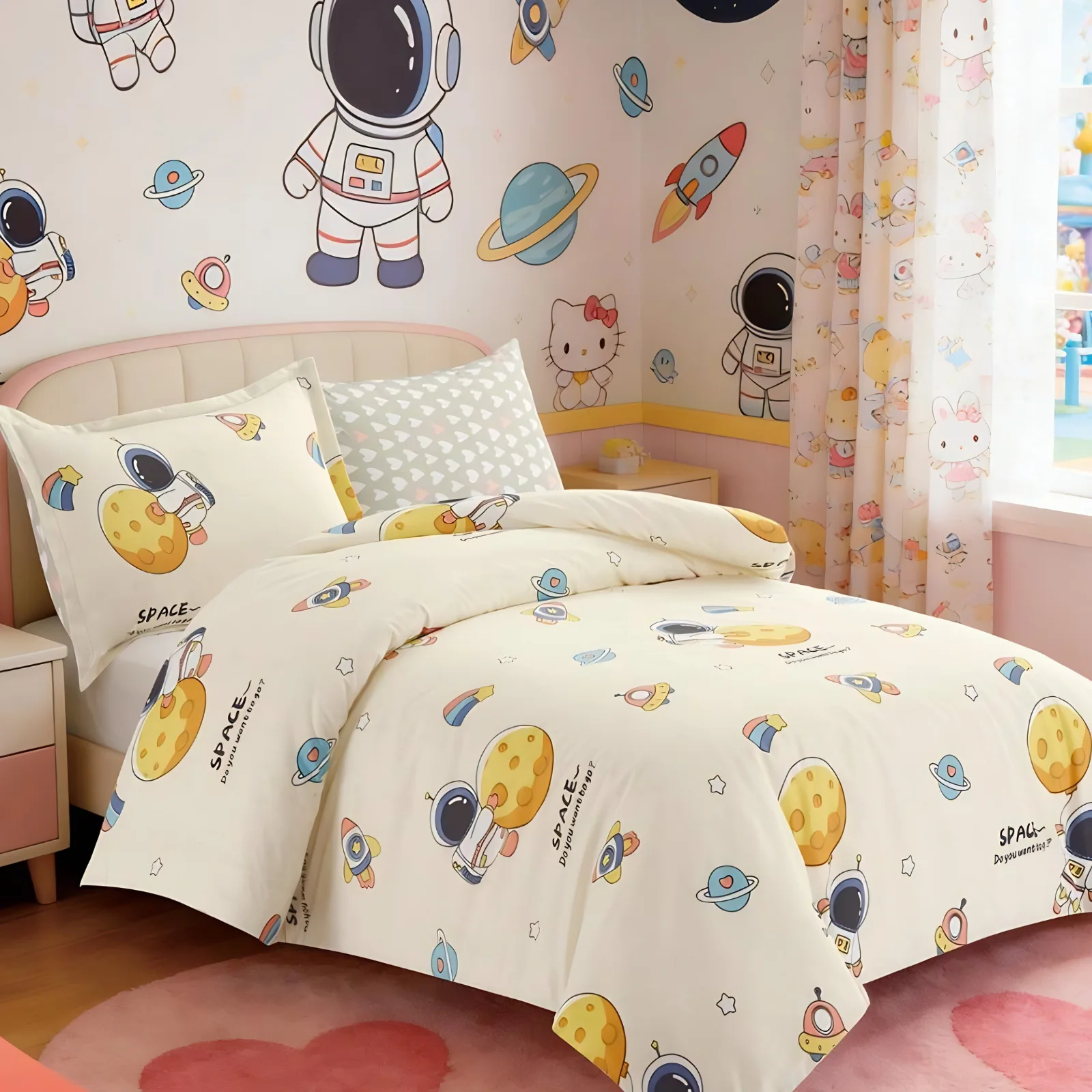 مفرش أطفال فاخر برسومات مرحة عدد القطع 4