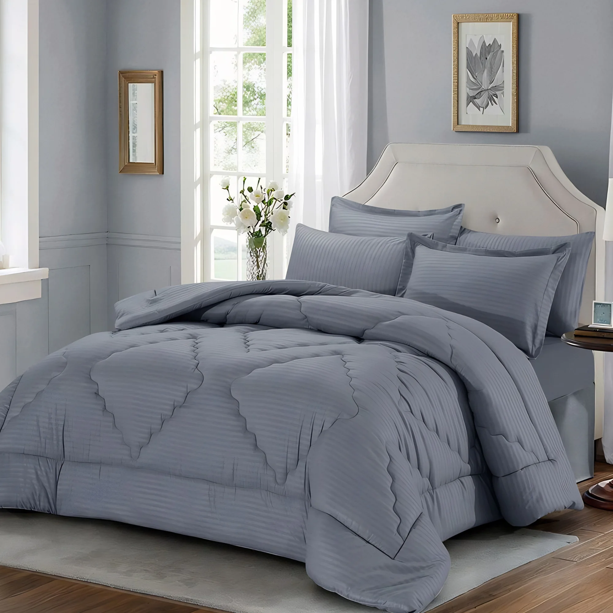 مفرش دوكس الفندقي 4 قطع للمفرد - ألوان متعددة