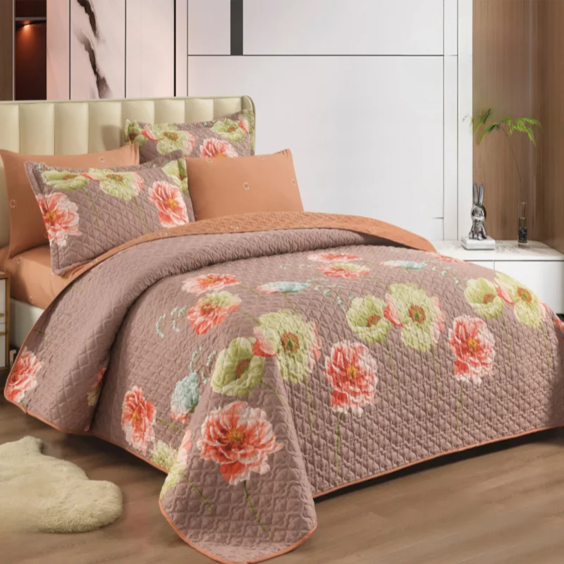 بيج وردي بزهور الفاوانيا