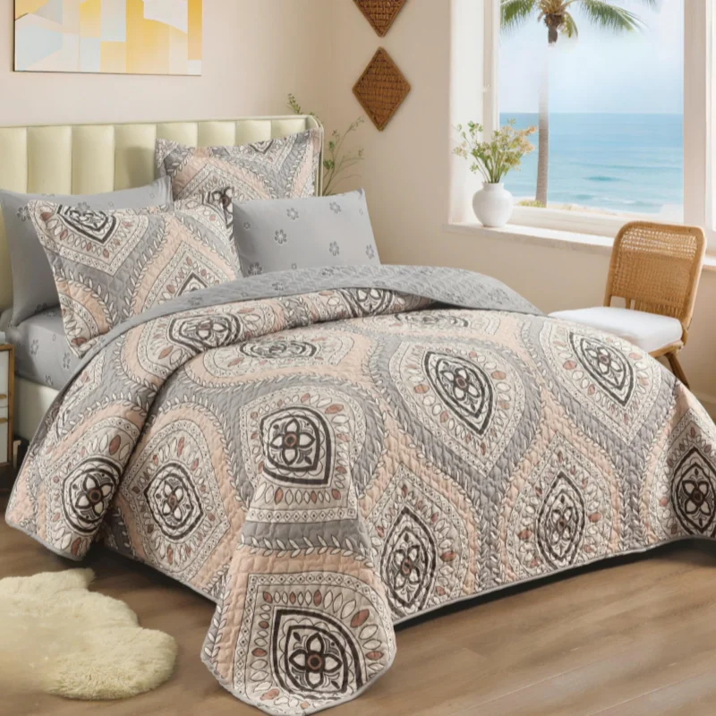 رمادي بنقوش شرقية/مندالا