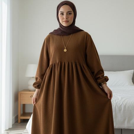 Abaya Large Confort Velours