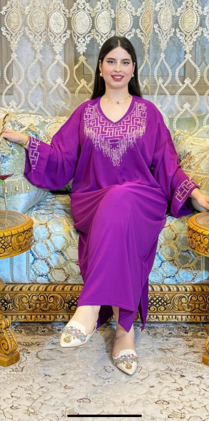 بيجامة طويلة نسائية فاخرة
