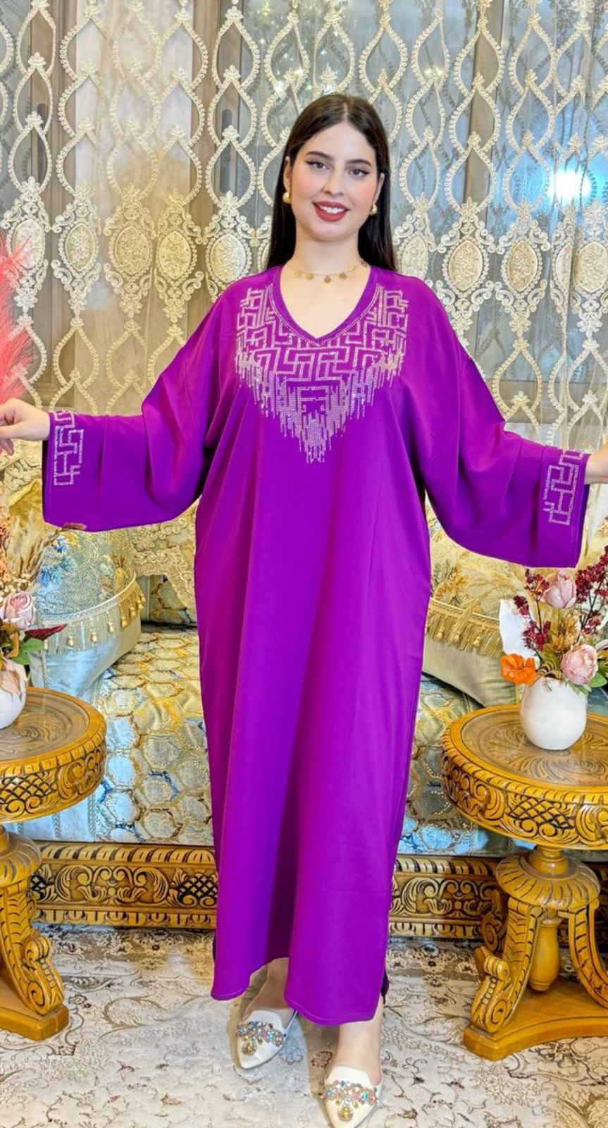 بيجامة طويلة نسائية فاخرة