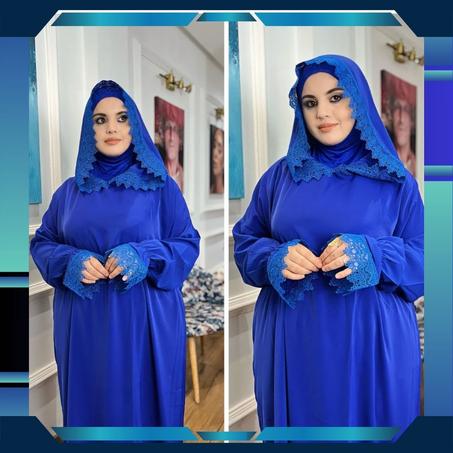 ✨ طقم صلاة أنيق من قطعتين – عباية مع فولار مدمج لمظهر راقٍ وراحة مطلقة! ✨