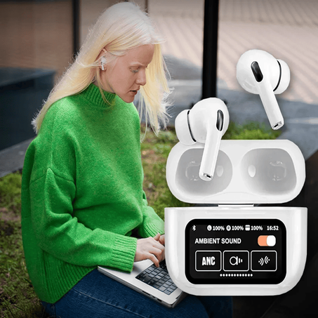 سماعات BlueSpot اللاسلكية مع شاشة لمس LED