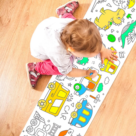 مفرش طاولة ورقي للرسم والتلوين