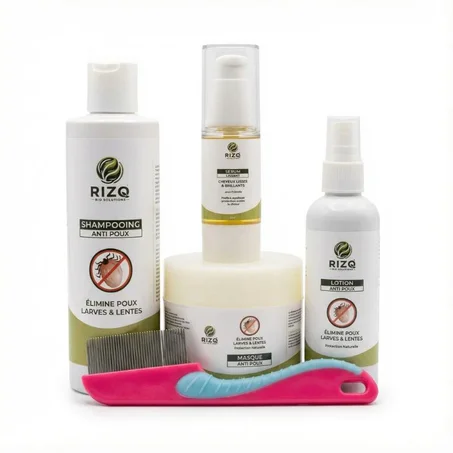 باك RIZQ العلاجي المتكامل للقضاء على القمل من الجذور