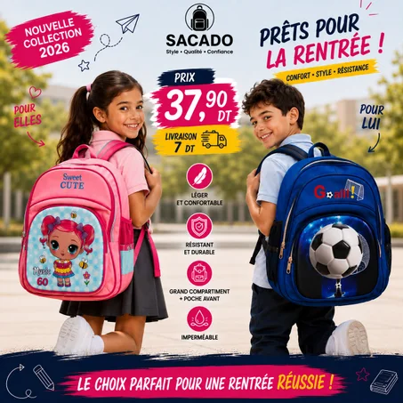 Cartable Scolaire d'école Primaire