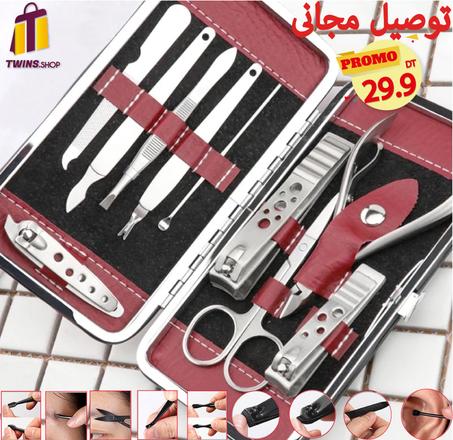 Kit de Soin des Ongles Professionnel 12 en 1