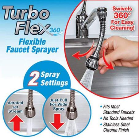 Extension Robinet Magic en INOX 360°