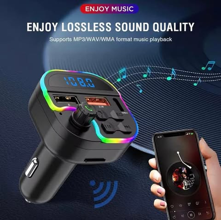 Transmetteur FM Bluetooth pour voiture