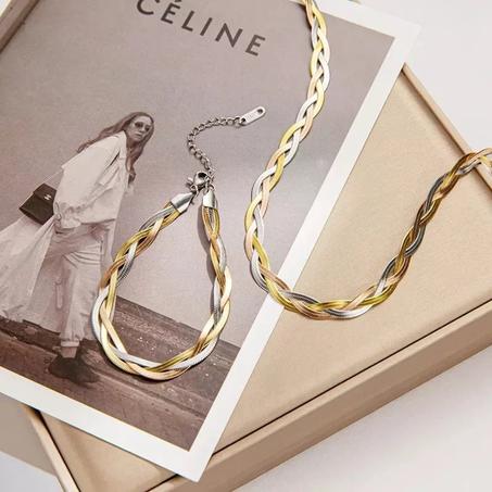 Série Trèfle  "Collier et Bracelet"  Modèle 2022