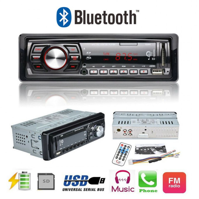 3PCS Poste Radio Voiture Autoradio USB / SD /MP3 Bluetooth Mains