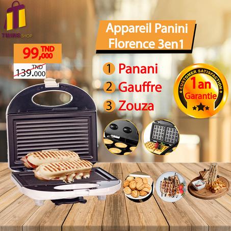 Appareil Panini Florence 3en1