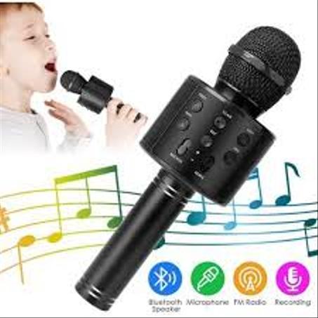 Microphone Karaoké Bluetooth Sans Fil Avec Haut-Parleur