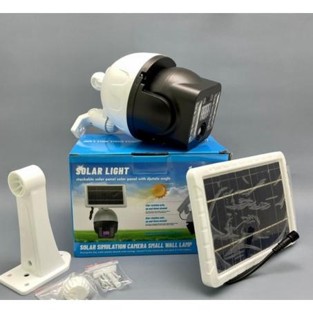 مصباح الطاقة الشمسية على شكل كاميرا لتأمين المنزلك