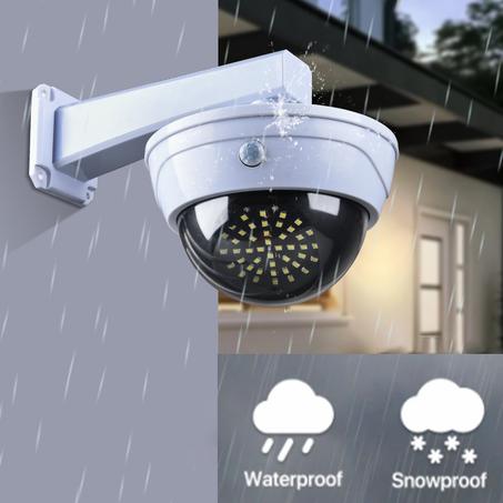 مصباح الطاقة الشمسية على شكل كاميرا لتأمين المنزلك