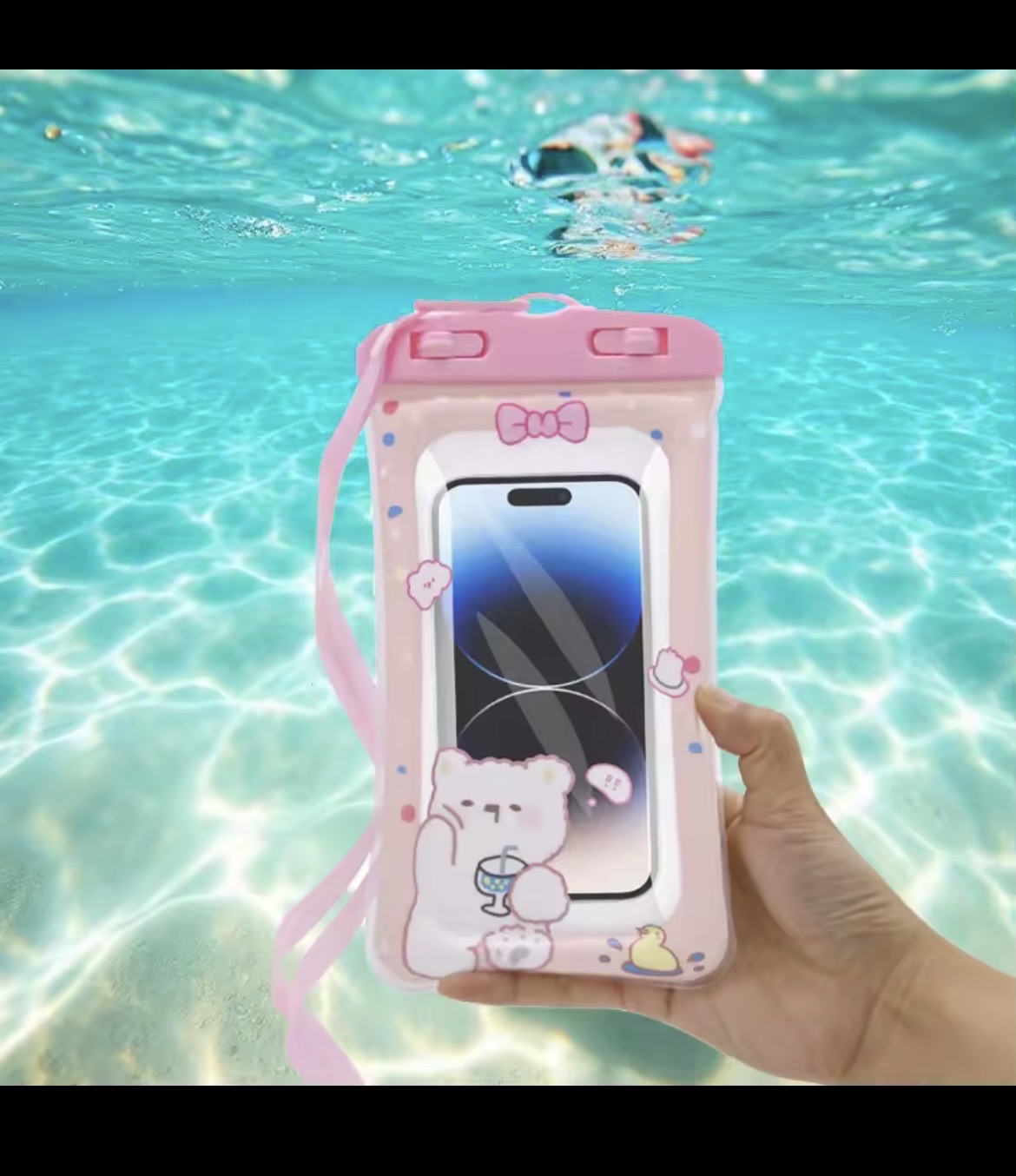 Sacs transparents universels de téléphone portable de bande dessinée de PVC pour l’iPhone et Samsung – Étui étanche clair pour enfants