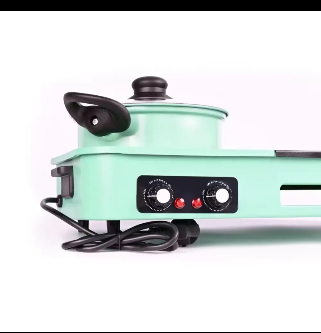 Gril Électrique Multifonction 3 en 1  Cuisson Facile