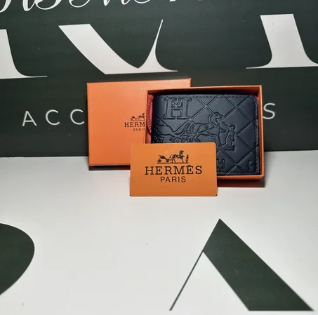 Porte-monnaie Hermès noir pour homme