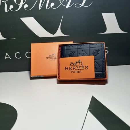 Porte-monnaie Hermès noir pour homme